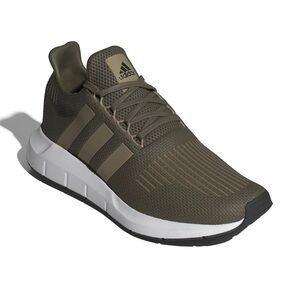 Kids Adidas ortholite forest green athletic shoes size 3